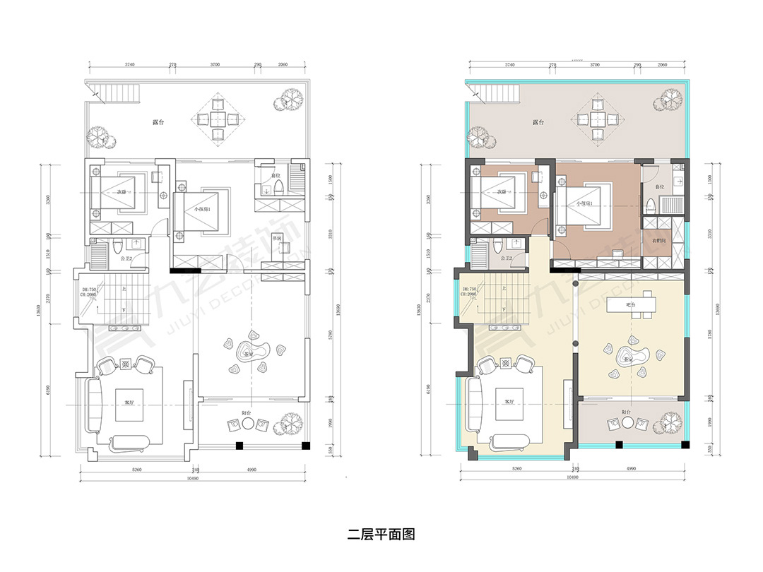 二層平麵戶型圖（tú）